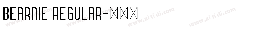 Bearnie Regular字体转换